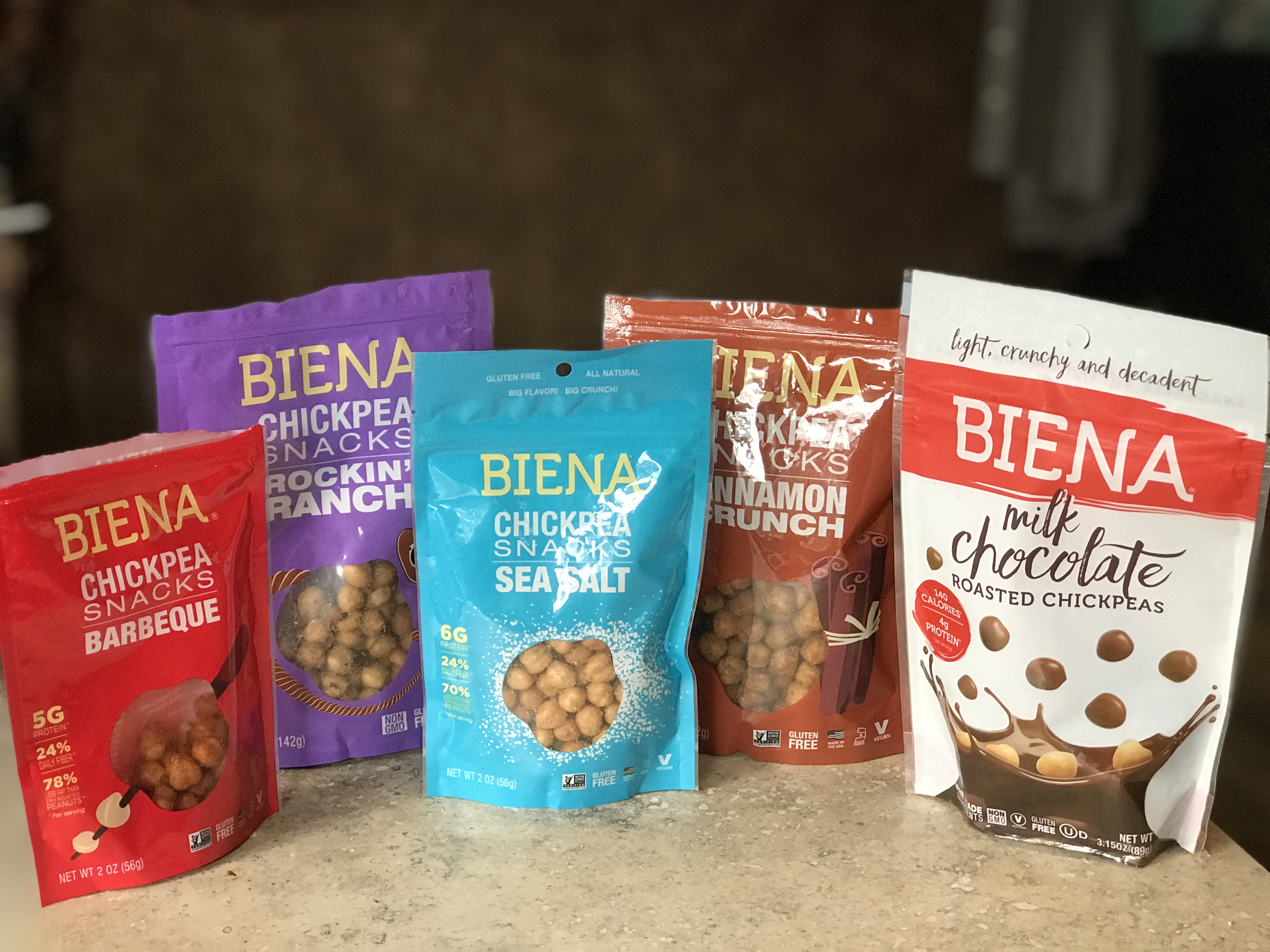 Holiday gift Guide 2017 for men Stocking Stuffers BIENA Chickpea snacks