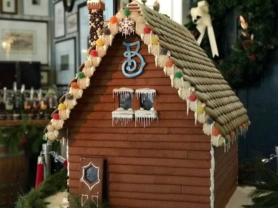 Omni Bedford Springs Resort's Executive Chef and team creates this year's giant gingerbread house. 