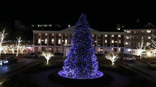 During the Grand Illumination Ceremony at Omni Bedford Springs Resort, this "little" beauty is lit for the first time each holiday season.