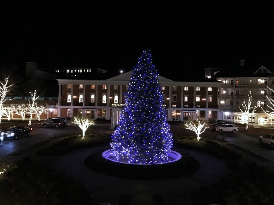 During the Grand Illumination Ceremony at Omni Bedford Springs Resort, this "little" beauty is lit for the first time each holiday season.
