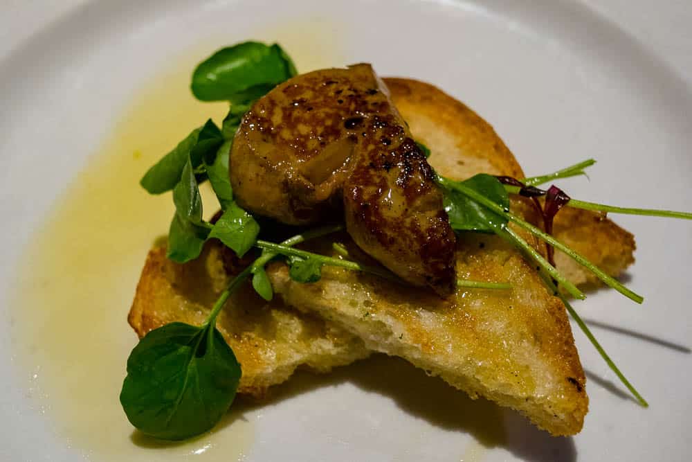 Braddock's Pittsburgh New Year's Eve Menu 2017 Pan Seared Foie Gras