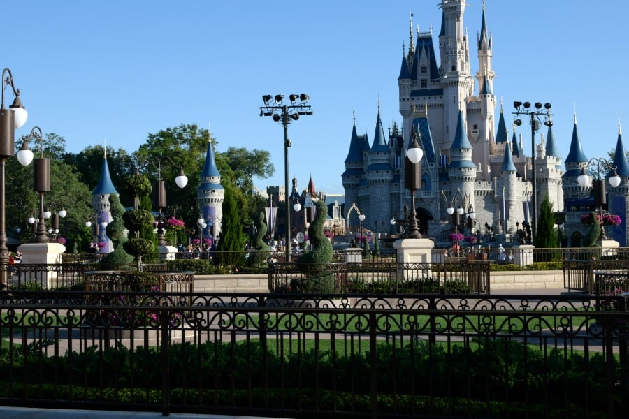 Hang out near Cinderella Castle or around the hub of Magic Kingdom before rope drop.