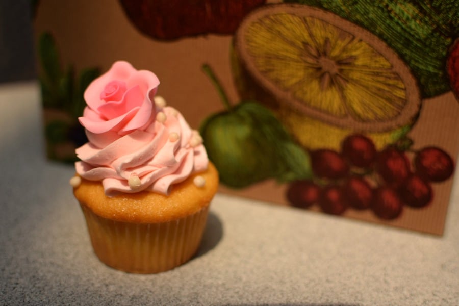 Box lunches and pretty cupcakes at Tomorrowland Terrace for Dapper Day 2017. 