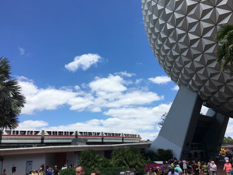 Monorail at Epcot