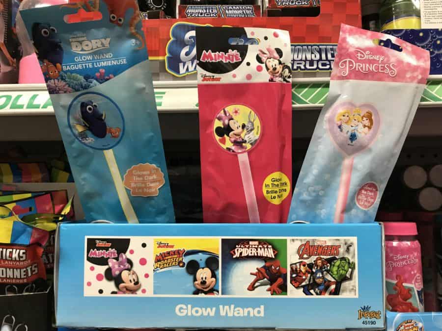 What to buy at the Dollar Store for your Disney vacation: glow wands