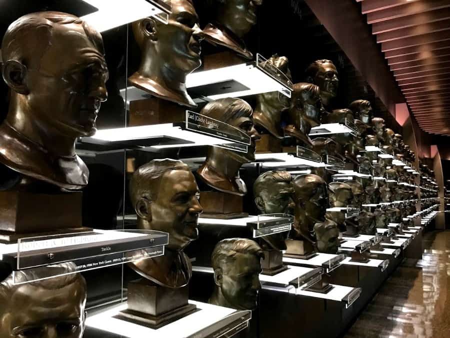 Pro Football Hall of Fame Insider's Tour Hall of Busts