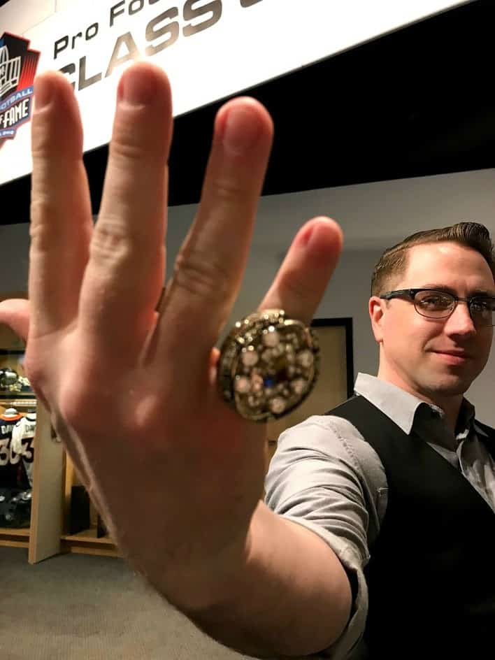 Pro Football Hall of Fame Insider's Tour Pittsburgh Steelers Super Bowl ring