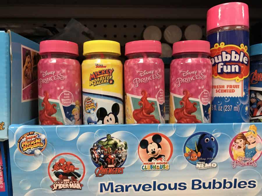 What to buy at the Dollar Store for your Disney vacation: Disney bubbles