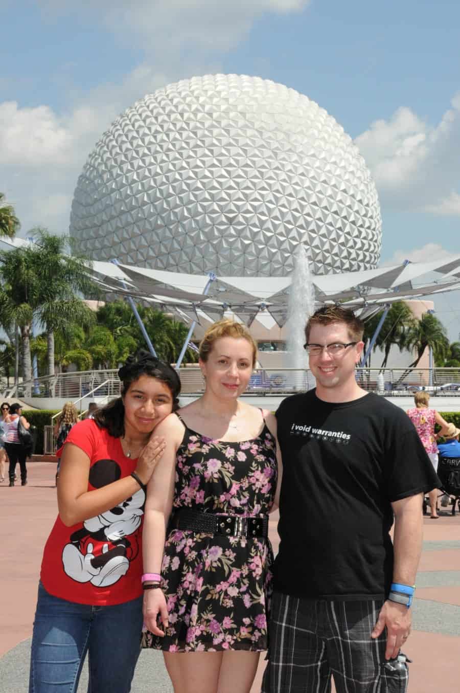 Epcot Spaceship Earth photo spot