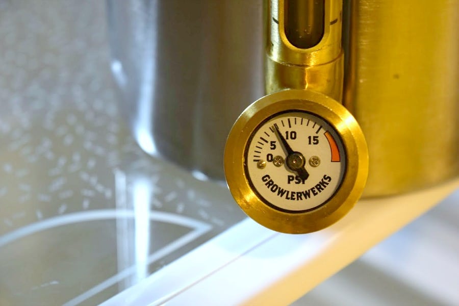 The day after: our uKeg is still holding pressure.