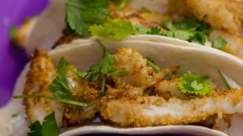 Creamy Apple Slaw Alaska Cod Fish Tacos Recipe air fryer recipe