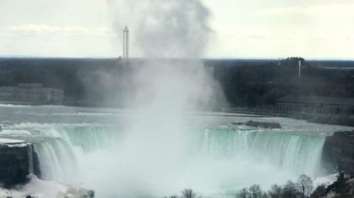 Clifton Hill Fun Pass: The niagara Skywheel and a view of the Canadian (Horseshoe) Falls.