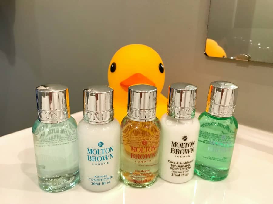 Hotel Kilbourne Sandusky toiletries - and a rubber duck!