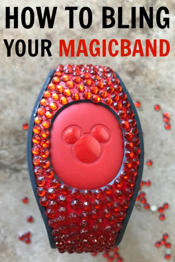 Ready for a Magic band makeover? Her'es a fast, easy, and affordable way to bling out your Magic Band for your next trip to Disney! #Magicband #DisneyVacation #Disney #WDW #DisneyDIY #CustomizedMagicband