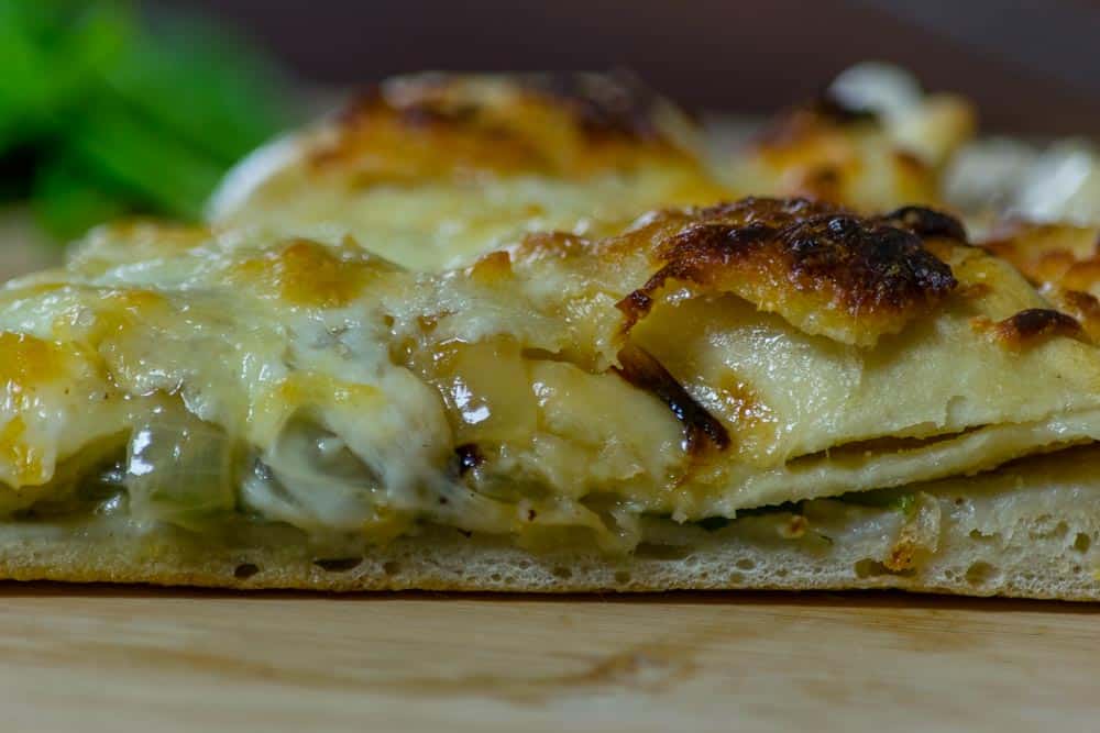 Cheesy pierogy pizza recipe
