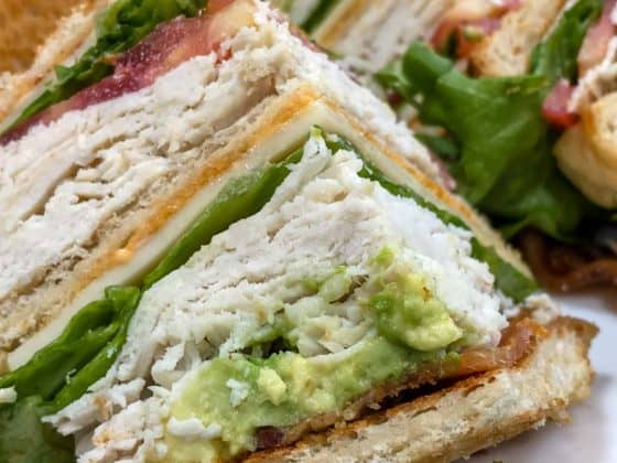 Where to eat in Clearwater Beach: The COC Club Sandwich at Clear Sky on Cleveland, Clearwater. 