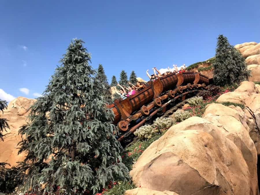 Seven Dwarfs Mine Train ride at Magic Kingdom