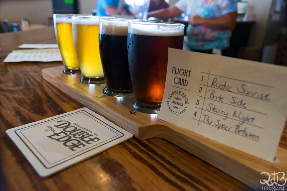 Route 33 Brew Trail Double Edge Brewery Beer Flight