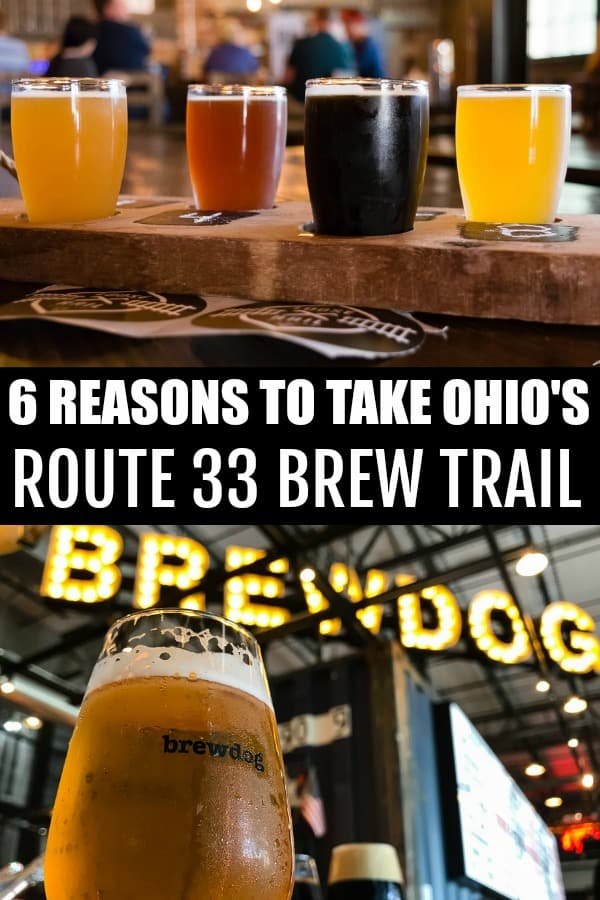 Ready to check out Ohio's awesome craft brew scene? Here's six reasons why your first stop should be Route 33 Brew Trail in Central Ohio! #BrewTrail #RT33BrewTrail #CraftBrew #Beer #MidwestCraftBrew