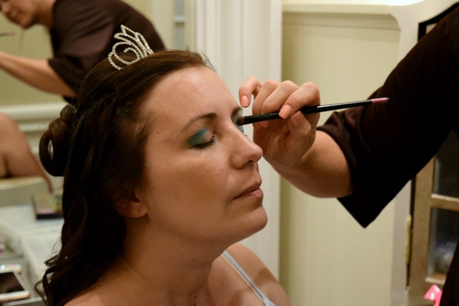 Disney Character Makeover at Walt Disney World: Channeling Cinderella for a beautiful makeup look! 