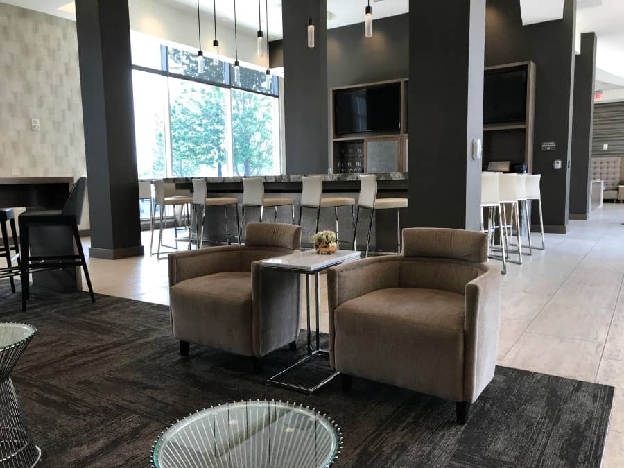 AC Hotel Cincinnati at The Banks lobby.