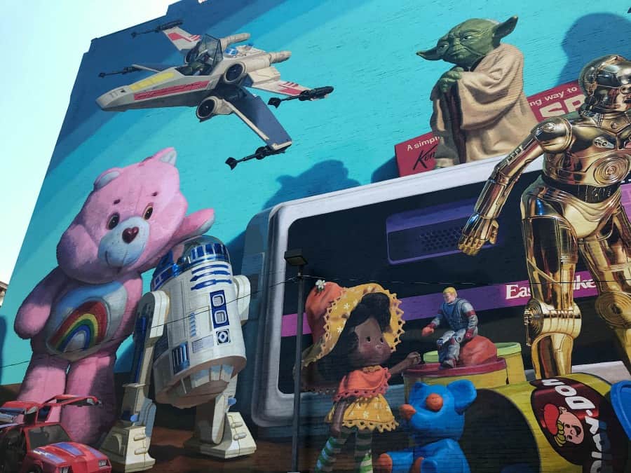 The famous ArtWorks mural in Cincinnati, Ohio.