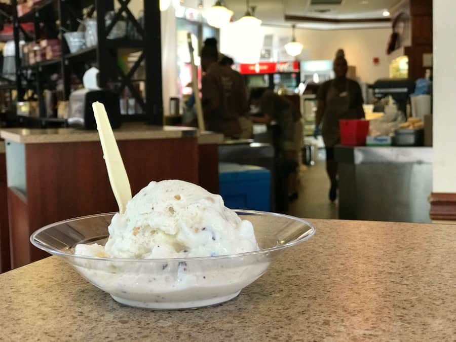 Chunky Chunky Hippo ice cream at Graeter's in Cincinnati, Ohio.