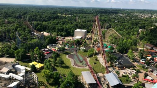 Riding the Eiffel tower is a must on your first visit to Kings Island!