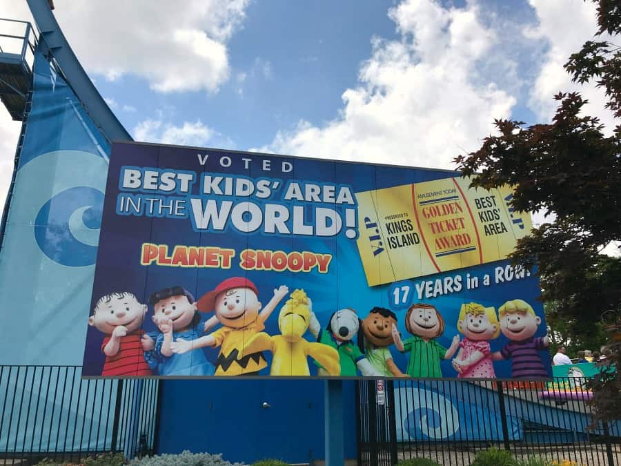 Planet Snoopy at Kings Island was named the best Kids' Area for 17 years in a row!