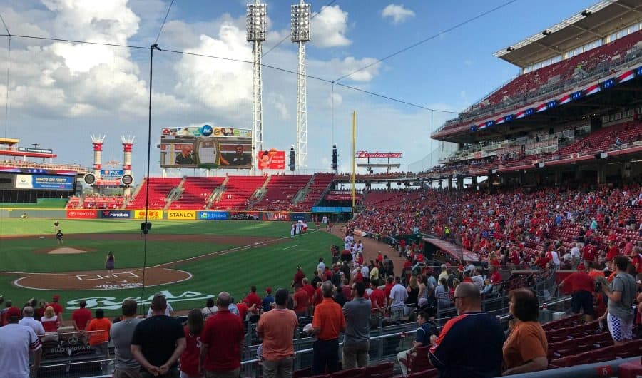 An all-American sport, baseball, is fun for couples in Cincinnati. Checking out a Cincinnati Reds game is ideal.