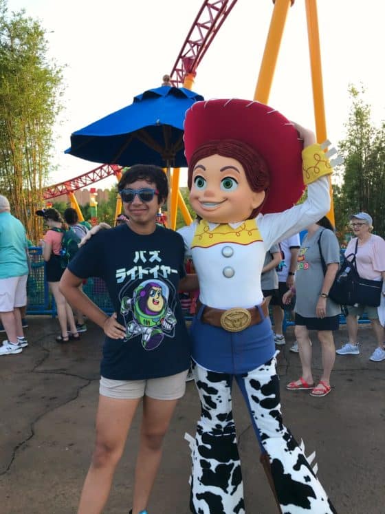 Jessie the Yodeling Cowgirl in Toy Story Land.