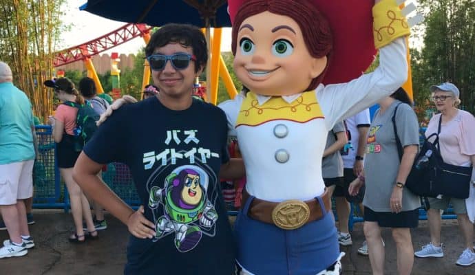 Jessie the Yodeling Cowgirl in Toy Story Land.