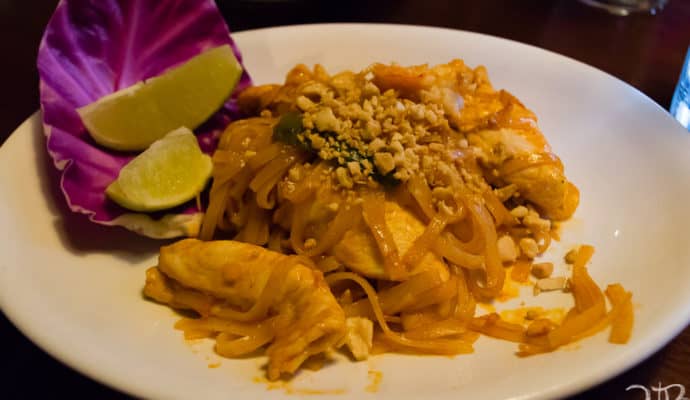 hidden gems in Canton, Ohio - My favorite Pad Thai in the U.S., happily at Basil Asian Bistro in Downtown Canton. Fingers crossed it's on your tour, too.