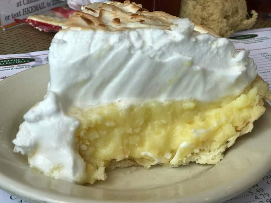 Yep, Coconut Cream Pie for dessert at Hartville Kitchen. 