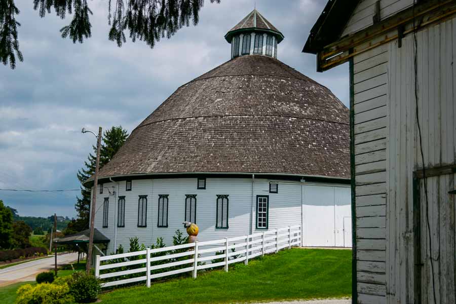 A photographic icon at Thirsty Farms Brew Works: The Round Barn.