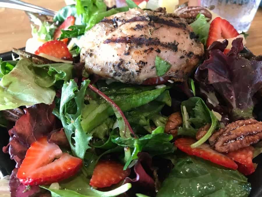 Strawberry Pecan Salad at Mason Dixon Distillery in Gettysburg, PA. 