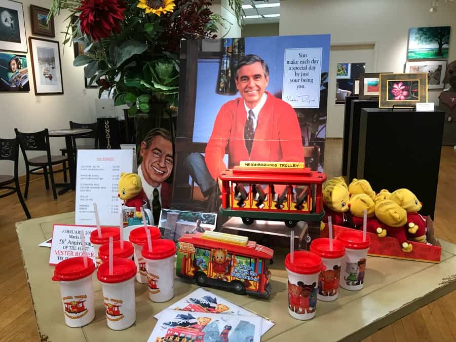 All the Fred Rogers Merchandise at Latrobe Arts Center!