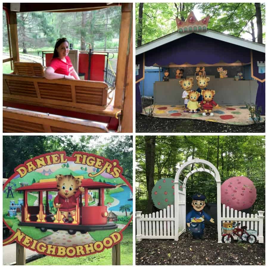 Daniel Tiger's Neighborhood ride in Idlewild Park.