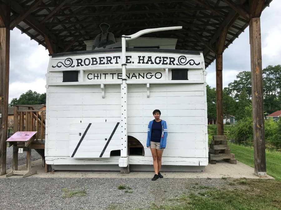 Haunted History Trail of New York State: A canal boat recreation at Chittenango Landing Canal Boat Museum. 