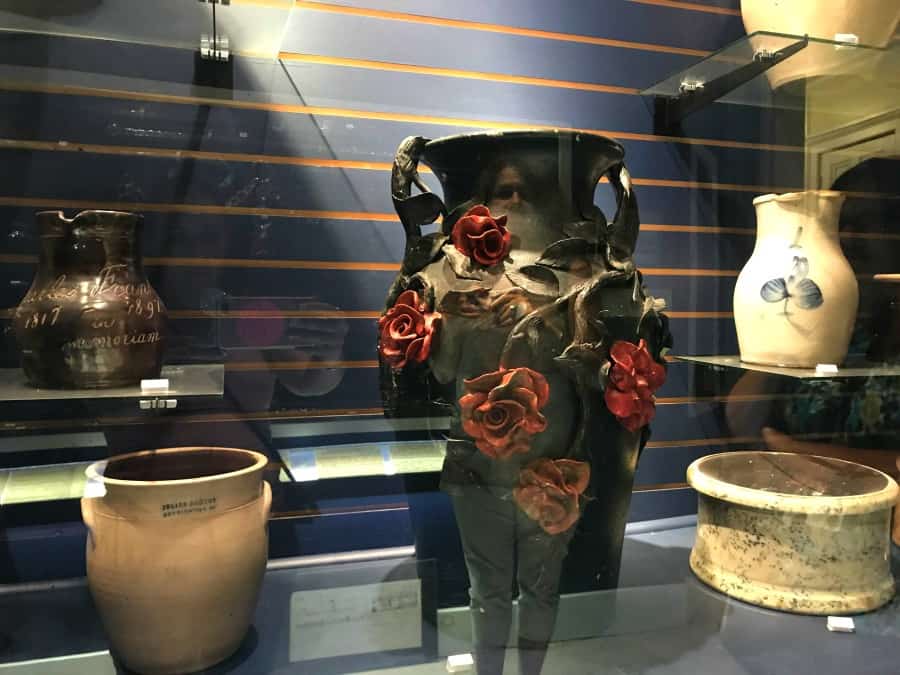 Haunted History Trail of New York State: Famous Lyons Pottery - and a one-of-a-kind vase at Wayne County Museum.