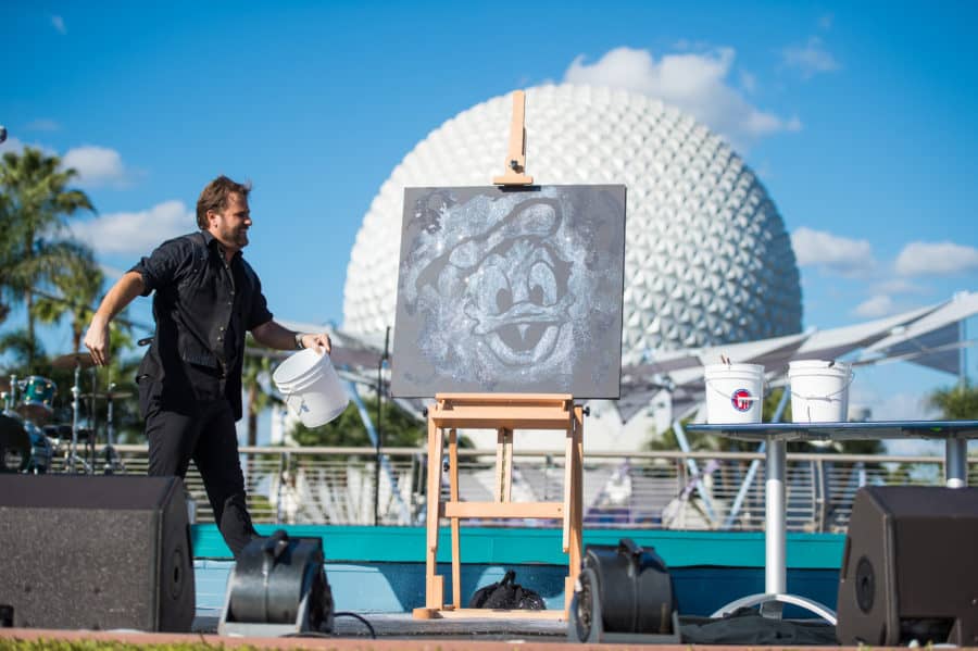 Artists will showcase their talents during the Epcot International Festival of the Arts, returning Jan. 18-Feb 25, 2019, at Walt Disney World Resort. Photo by Steven Diaz. Courtesy of WDW News. 