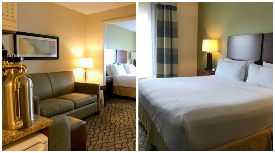 We never get tired of the comfy accommodations at Holiday Inn Express & Suites in Lancaster, Ohio! 