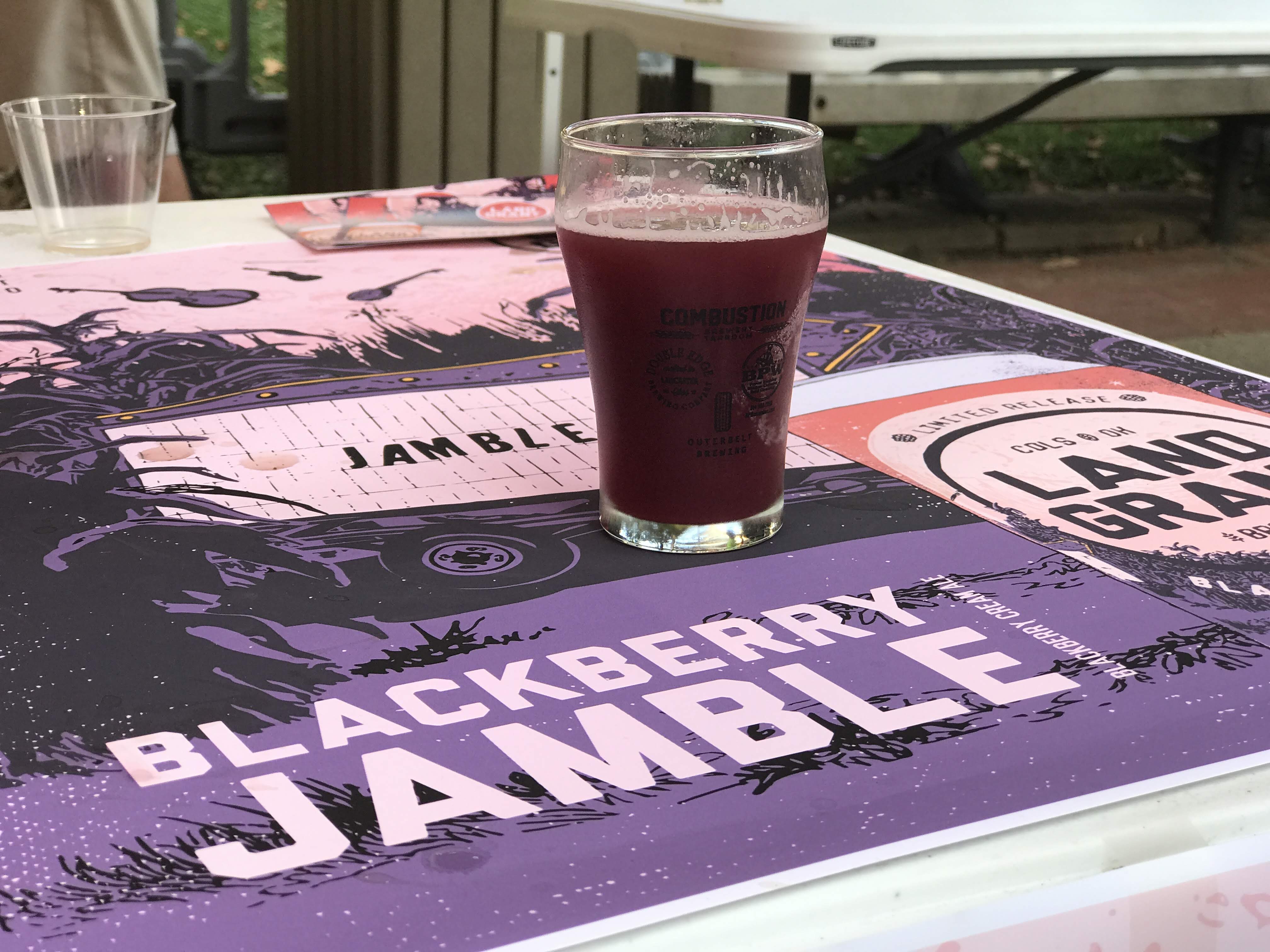 One of Land Grant's offerings to Lancaster BrewFest 2018: Blackberry Jamble. 