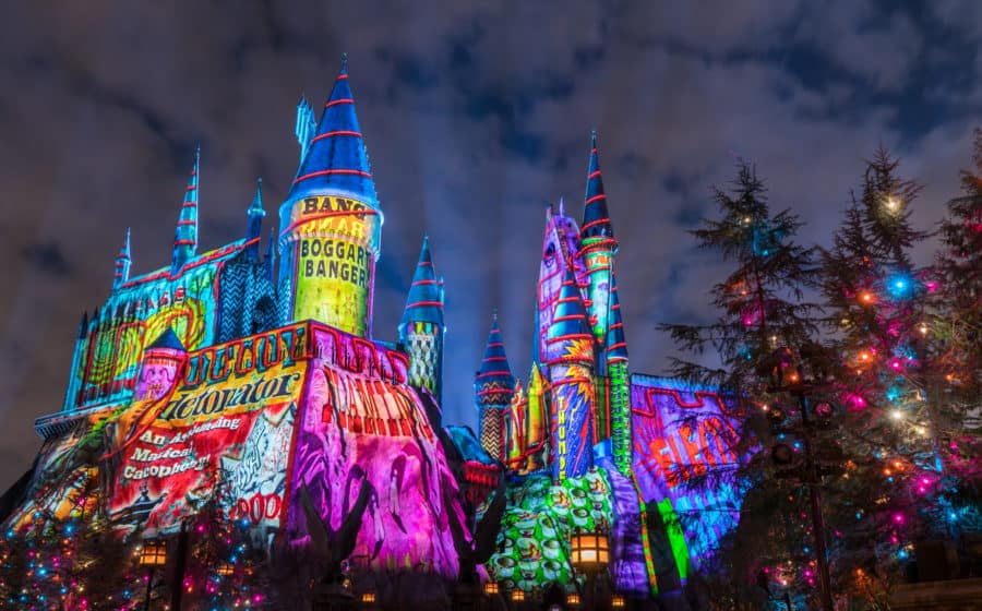 The Magic of Christmas at Hogwarts Castle.