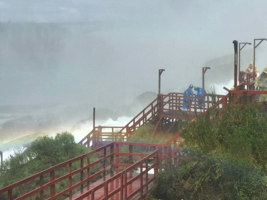 There are plenty of stairs to get to the Hurricane Deck at Cave of the Winds. Photo Credit: Karyn Locke