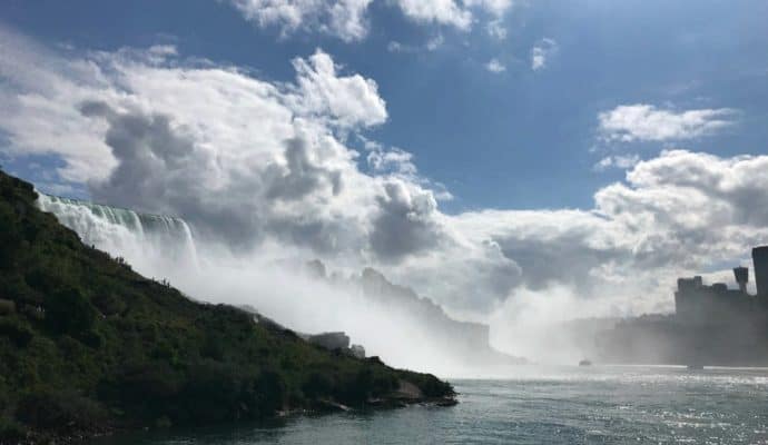 Onboard a Maid of the Mist boat, headed to the Horseshoe Falls. Photo Credit: Karyn Locke