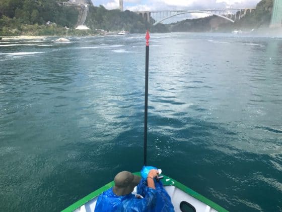 The return ride from the Horseshoe Falls on Maid of the Mist. Photo Credit: Karyn Locke