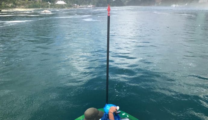 The return ride from the Horseshoe Falls on Maid of the Mist. Photo Credit: Karyn Locke