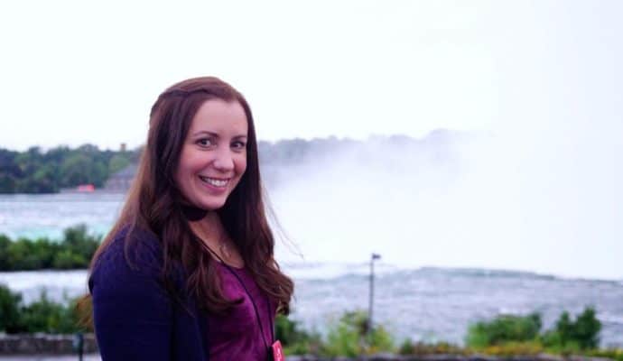 Looking down at the Horseshoe Falls from Terrapin Point in Niagara Falls State Park. Photo Credit: Britni Vigil from playpartyplan.com