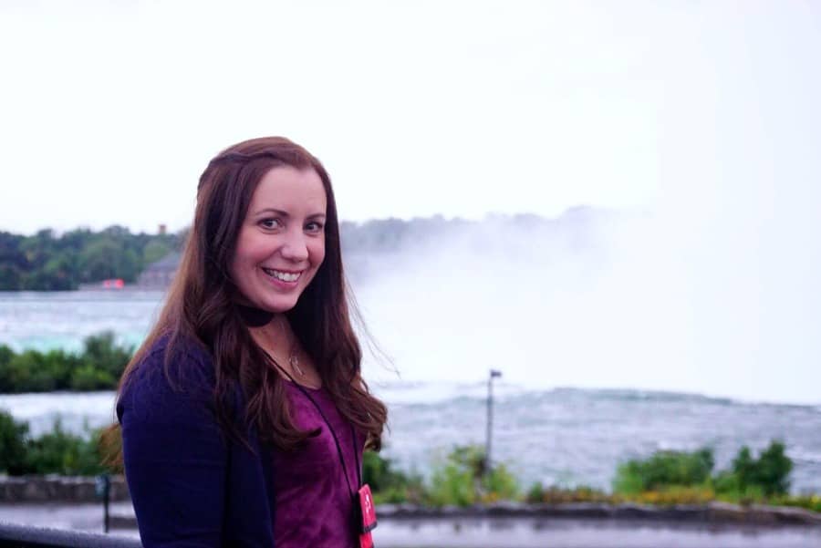 Looking down at the Horseshoe Falls from Terrapin Point in Niagara Falls State Park. Photo Credit: Britni Vigil from playpartyplan.com